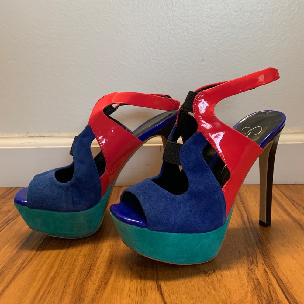 Multi color heels